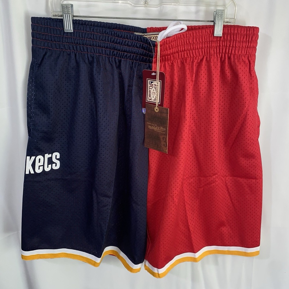 NWT Mitchell & Ness Houston Rockets 1993 Split Swingman Shorts Mens XL